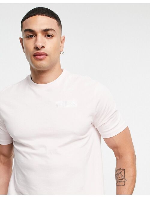 Fila small logo t-shirt in pastel pink exclusive to ASOS