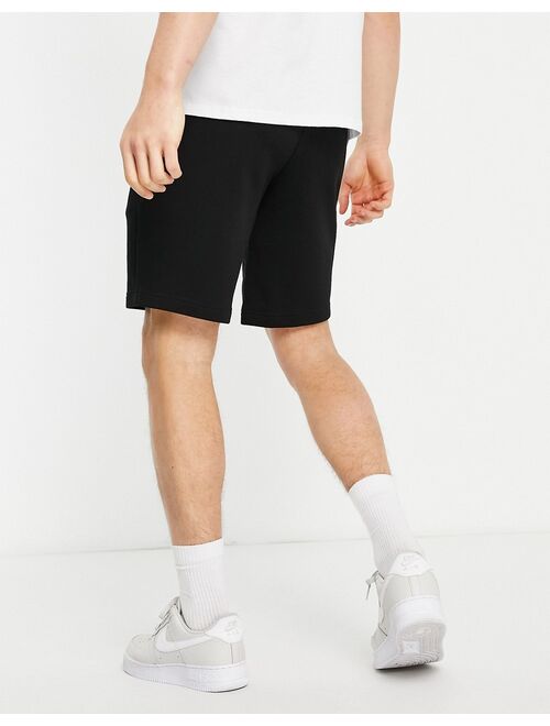 Armani Exchange jersey shorts with back logo in black