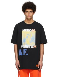 Heron Preston Black Cotton T-Shirt