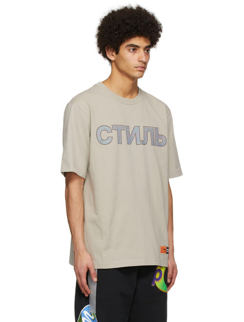 Heron Preston Grey Cotton T-Shirt