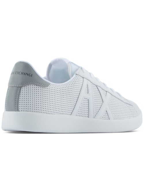 A|X Armani Exchange Men's Side Logo Leather Sneaker