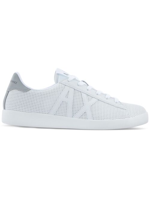 A|X Armani Exchange Men's Side Logo Leather Sneaker