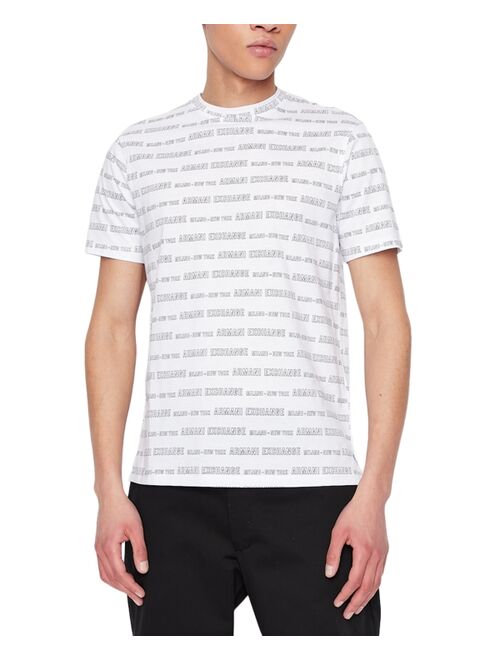 A|X Armani Exchange Men's Allover Logo T-Shirt