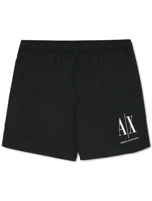 A|X Armani Exchange Men's Drawstring Iconic Logo Swim Shorts