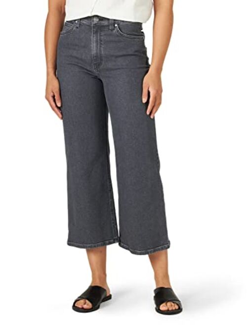 Lee Women's High-Rise Relaxed Fit a Line Crop Jean