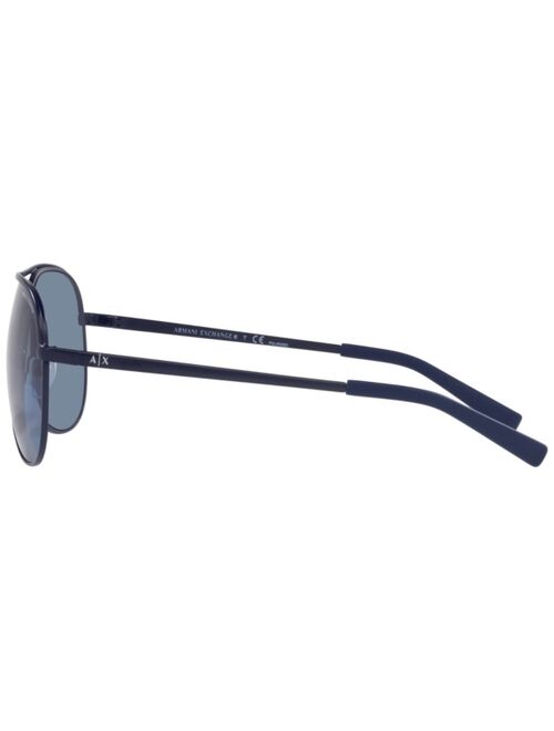 A|X Armani Exchange Unisex Polarized Sunglasses, AX2002 61