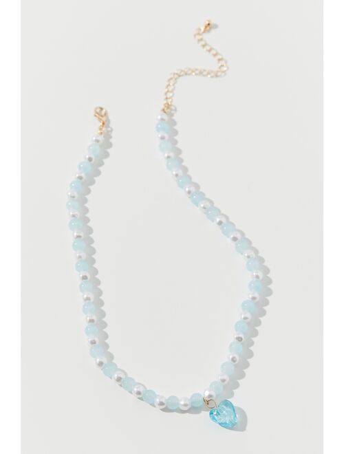 Urban Outfitters Violette Heart Beaded Necklace