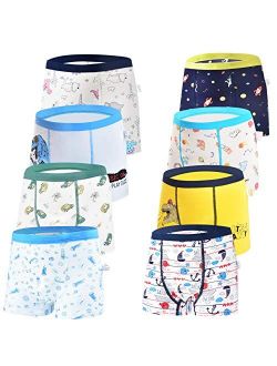 JackLoveBriefs Boys Cotton Boxer Brief Underwear (Pack of 8)