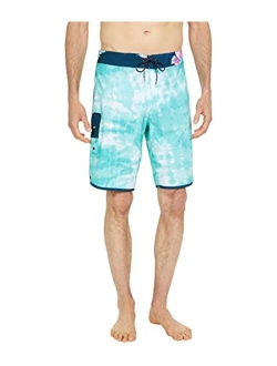 Men's Standard 73 Line Up Pro Boardshorts, 4-Way Performance Stretch, 19 Inch Outseam