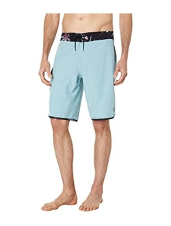 Men's Standard 73 Line Up Pro Boardshorts, 4-Way Performance Stretch, 19 Inch Outseam