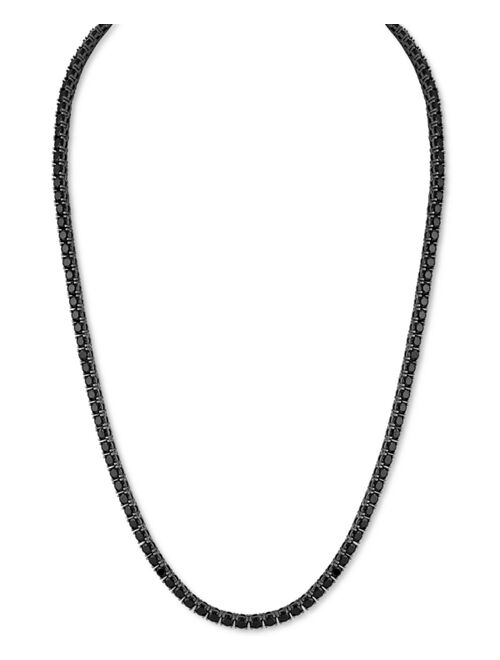 Esquire Men's Jewelry Cubic Zirconia 22" Tennis Necklace (Also in Black Spinel), Created for Macy's