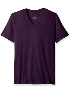 A|X ARMANI EXCHANGE Men's Basic Pima V Neck Tee