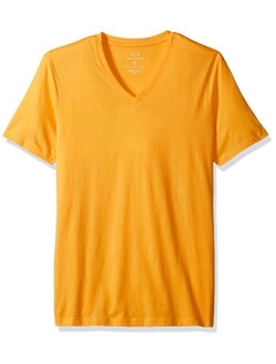 A|X ARMANI EXCHANGE Men's Basic Pima V Neck Tee