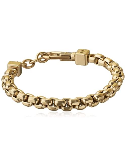 Armani Exchange Stainless Steel Chain Bracelet