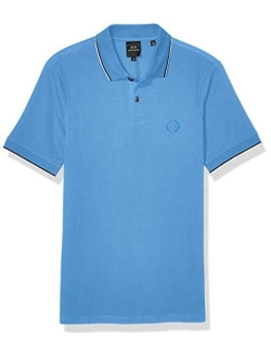 A|X ARMANI EXCHANGE Men's Short Sleeve Jersey Knit Polo