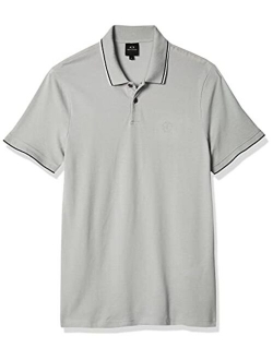 A|X ARMANI EXCHANGE Men's Short Sleeve Jersey Knit Polo