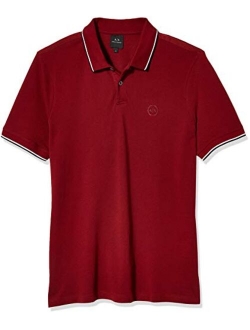 A|X ARMANI EXCHANGE Men's Short Sleeve Jersey Knit Polo