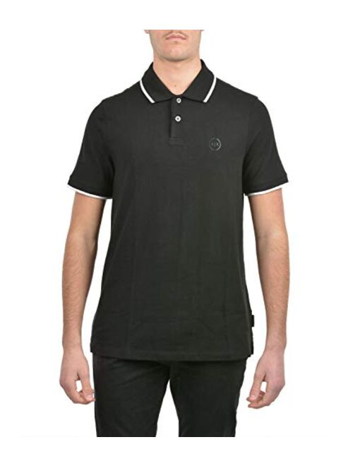 A|X ARMANI EXCHANGE Men's Short Sleeve Jersey Knit Polo