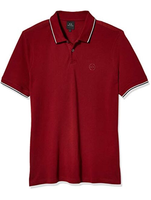 A|X ARMANI EXCHANGE Men's Short Sleeve Jersey Knit Polo