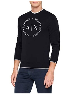 A|X ARMANI EXCHANGE Men's Long Sleeve Sweatshirt with Big Logo