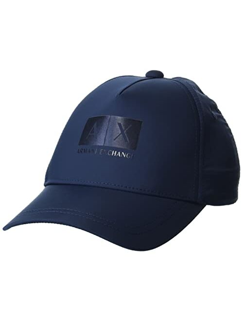 A|X ARMANI EXCHANGE Men's Box Logo Baseball Hat