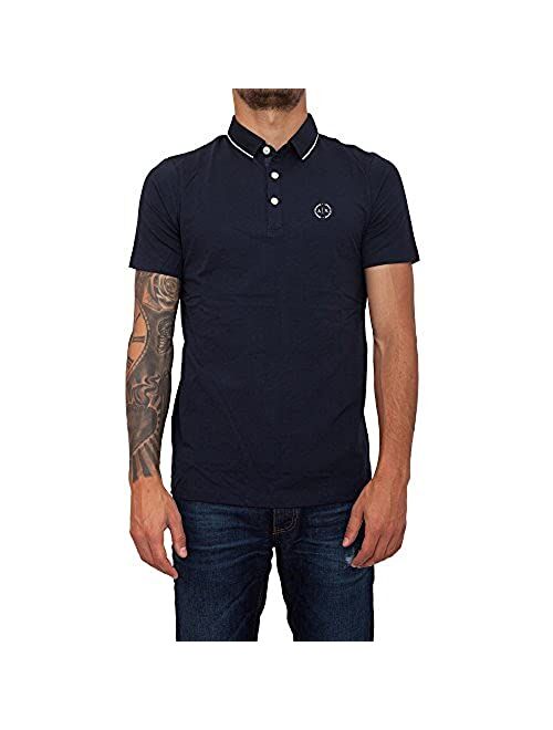 A|X Armani Exchange Men's Short Sleeve Jersey Knit Polo