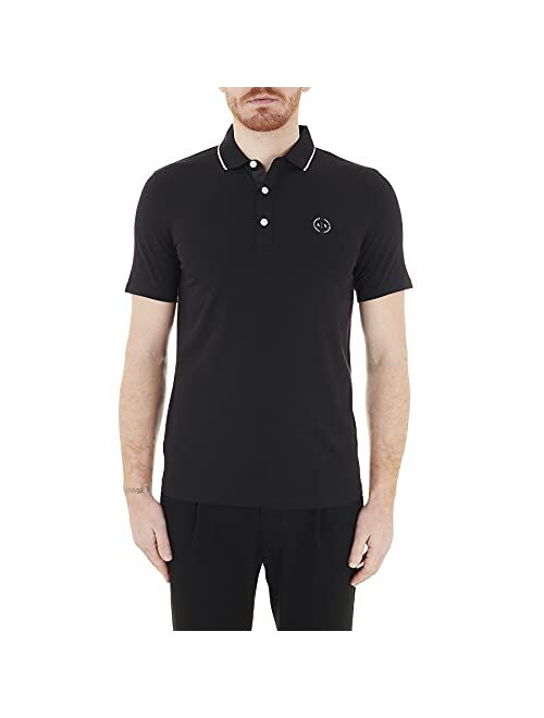 A|X Armani Exchange Men's Short Sleeve Jersey Knit Polo