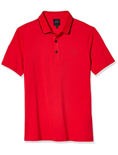 A|X Armani Exchange Men's Short Sleeve Jersey Knit Polo