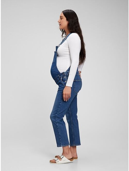 GAP Maternity Denim Overalls with Washwell