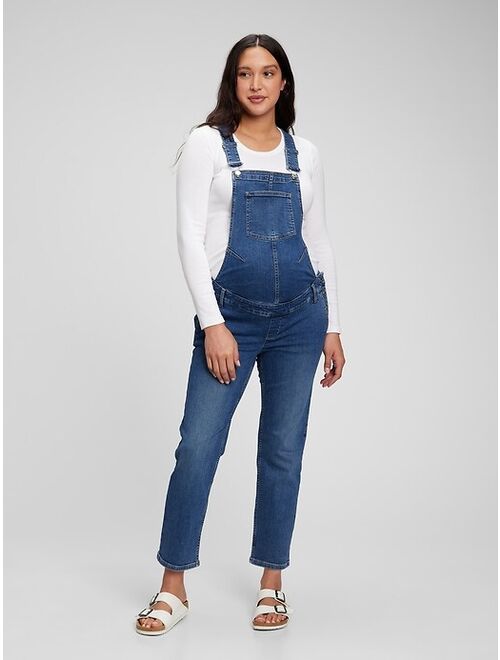 GAP Maternity Denim Overalls with Washwell