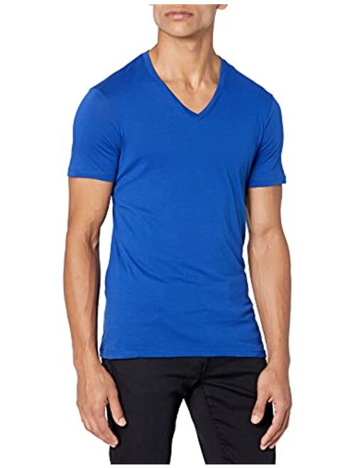 A|X ARMANI EXCHANGE Men's Short Sleeve Pima Cotton V-Neck T-Shirt