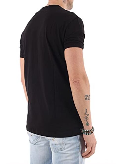 A|X ARMANI EXCHANGE Men's Tonal Classic Circle Logo Short Sleeve Tee