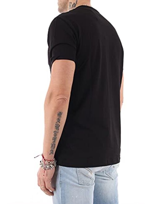 A|X ARMANI EXCHANGE Men's Tonal Classic Circle Logo Short Sleeve Tee