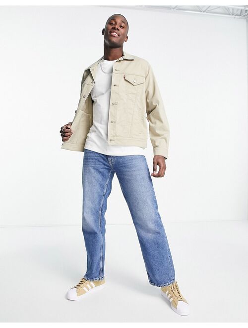 Levi's vintage denim trucker jacket in cream