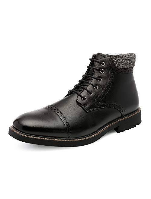 Bruno Marc Men's Dress Ankle Boots Cap Toe Oxford Boot