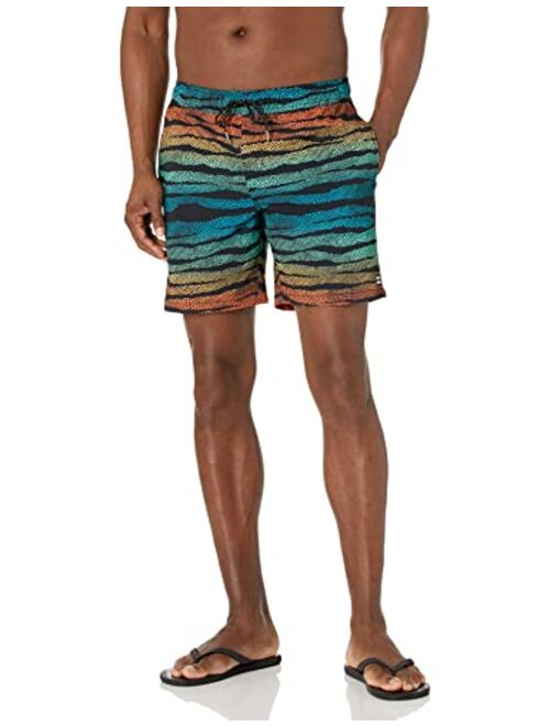 Billabong Men's Standard Elastic Waist Stretch Sundays Layback Boardshort Swim Short Trunk, 17 Inch Outseam