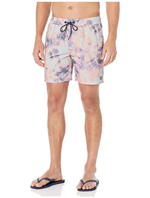 Billabong Men's Standard Elastic Waist Stretch Sundays Layback Boardshort Swim Short Trunk, 17 Inch Outseam