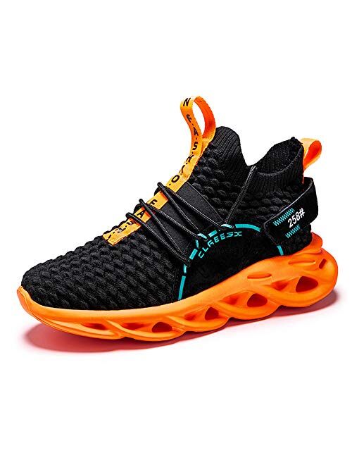 Qzhihe Mens Running Shoes Blade Sneakers Mesh Breathable Lightweight Tennis Walking Gym Shoes for Men