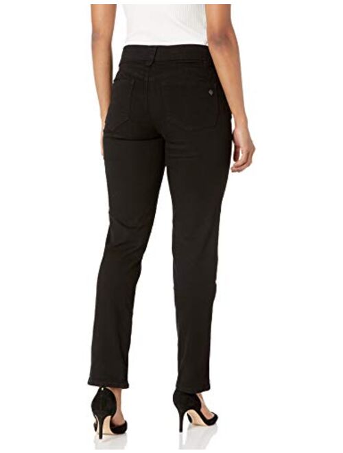 Democracy Women's Petite Ab Solution Straight Leg Jean