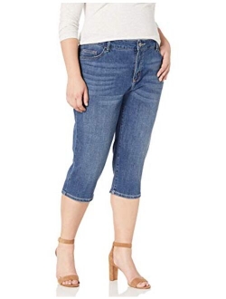 Riders by Lee Indigo Women's Plus Size Soft Denim Capri