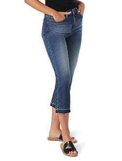 Women's Legendary Regular Fit High Rise Released Hem Crop Capri Jean