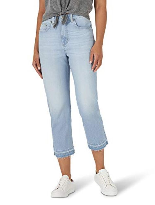 Lee Women's Legendary Regular Fit High Rise Released Hem Crop Capri Jean