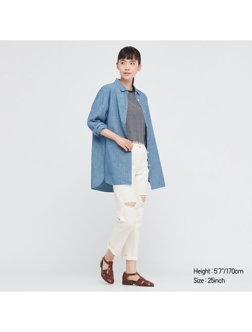 UNIQLO Slim Straight Ankle High-Rise Jeans