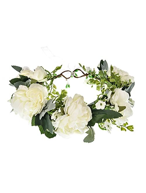 DDazzling Flower Girl Crown Bridal Flower Crown Pregnant Woman Photo Prop