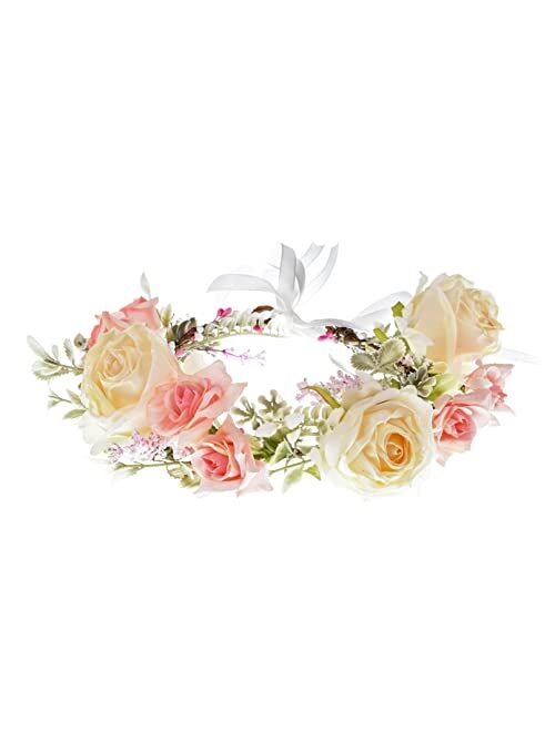 DDazzling Flower Girl Crown Bridal Flower Crown Pregnant Woman Photo Prop