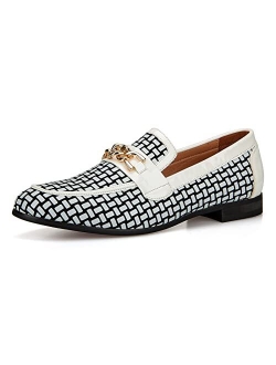 JITAI Men Loafers Slip-On Shoes for Men Fashion Loafers Party Shoes