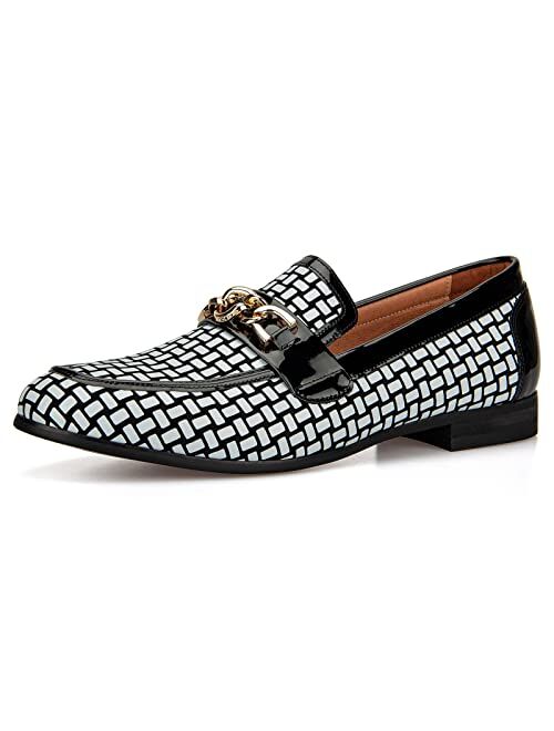 JITAI Men Loafers Slip-On Shoes for Men Fashion Loafers Party Shoes