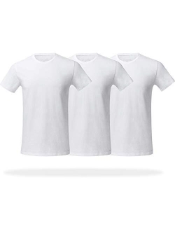 Men's Slim Fit Crew Neck T-Shirts, 3 Pack Super Soft Tees, AMZ Exclusive