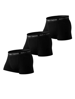 Pair of ThievesSuperFit Mens Trunks, 3 Pack Underwear, AMZ Exclusive