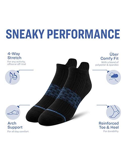 Pair of Thieves Men's 6 Pack Everyday Kit Cushioned Low Cut Socks